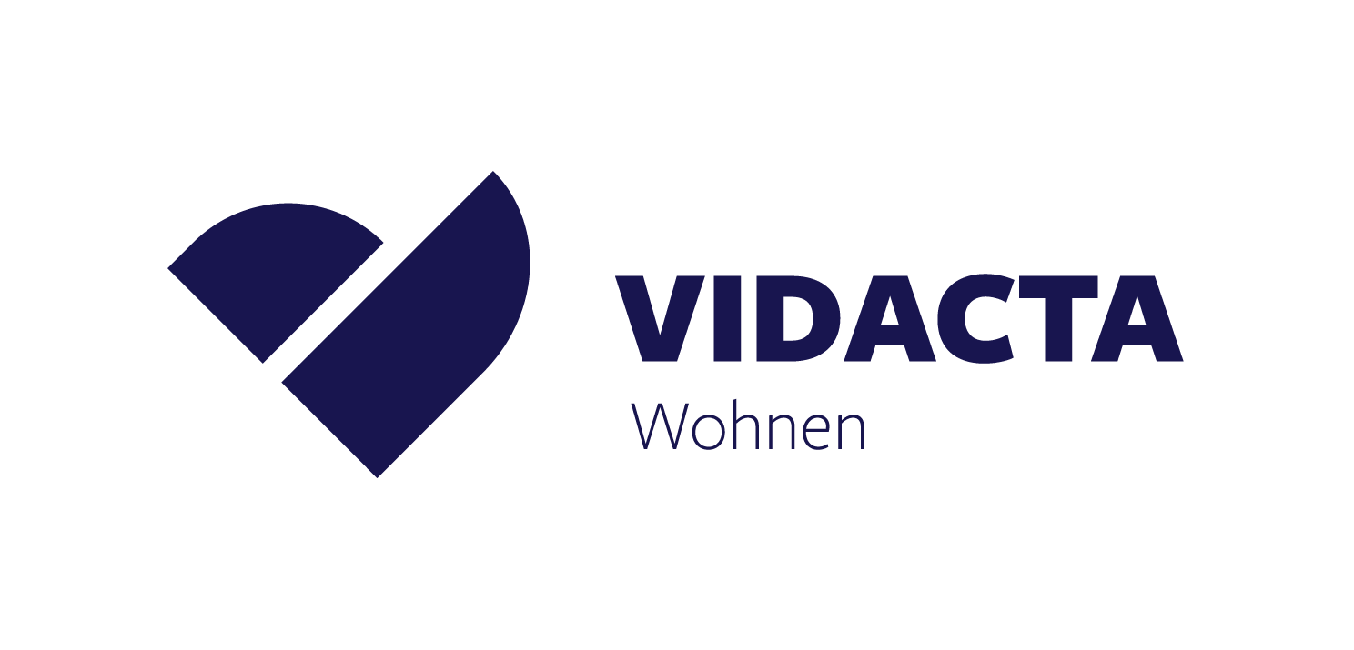 Wohnen Lang VIDACTA Logo Blau